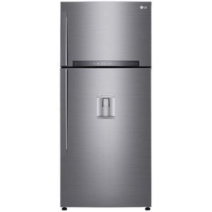 Frigider cu doua usi LG GTF744PZPED, No Frost, 509 l, H 180 cm, Clasa E, argintiu