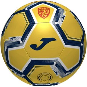 Minge fotbal JOMA ROMANIA Echipa Nationala de Fotbal a Romaniei 2023, marime T5, galben-albastru