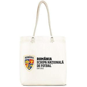 Sacosa ECHIPA NATIONALA DE FOTBAL A ROMANIEI, 45 x 50 cm, alb