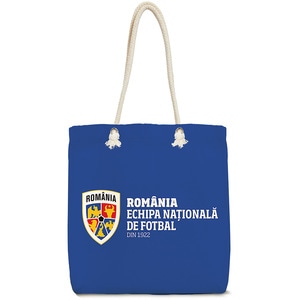 Sacosa ECHIPA NATIONALA DE FOTBAL A ROMANIEI, 45 x 50 cm, albastru