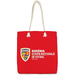 Sacosa ECHIPA NATIONALA DE FOTBAL A ROMANIEI, 45 x 50 cm, rosu