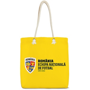 Sacosa ECHIPA NATIONALA DE FOTBAL A ROMANIEI, 45 x 50 cm, galben