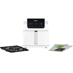 Friteuza cu aer cald NINJA Max Pro AF180EUWH, 0.9kg, 6.2l, 2000W, alb-argintiu