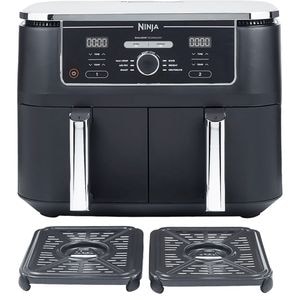 Friteuza dubla NINJA Foodi DualZone AF400EU1, 4kg, 9.5l, 2470W, alb-negru