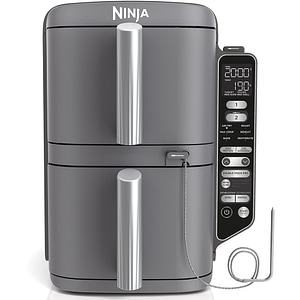 Friteuza cu aer cald dubla NINJA Double Stack XL SL451EU, 4kg, 9.5l, 2470W, argintiu-negru