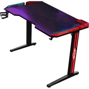 Birou gaming MYRIA MG7425, 140 x 60 x 73 cm, negru