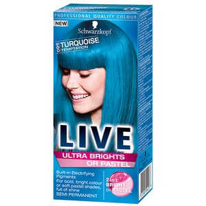 Vopsea de par SCHWARZKOPF Live XXL Ultra Brights, 096 Turquoise, 80ml