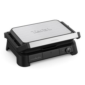 Gratar electric TEFAL SuperGrill 3in1 GC520DE0, 2200W, negru-argintiu