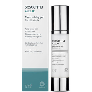 Gel de fata hidratant SESDERMA Azelac, ten cu rozacee-cuperoza, 50ml