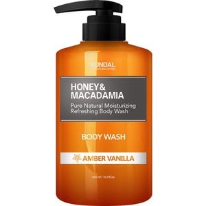 Gel de dus KUNDAL Honey & Macadamia, Amber Vanilla, 500ml