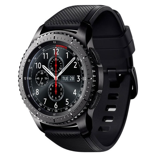 Modernization North America Two degrees Smartwatch SAMSUNG Gear S3 Frontier, Android, silicon, negru
