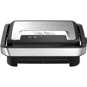 Gratar electric TEFAL Inicio Compact GC270D10, 1000W, functie Panini, argintiu-negru