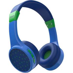Casti pentru copii HAMA Teens Guard, Bluetooth, On-ear, Microfon, albastru-verde