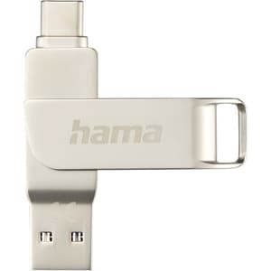 Memorie USB HAMA Rotate Pro 182490, 64GB, Type C - USB 3.1, argintiu