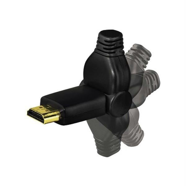 Cablu HDMI HAMA 122110, 1.5m, articulatie 180 grade, negru