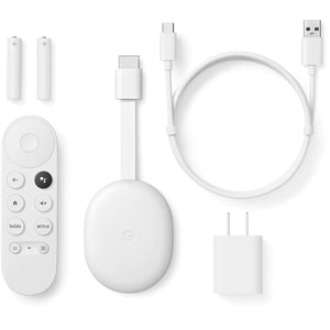 Media Player GOOGLE Chromecast, Google TV, FullHD, Wi-Fi, alb