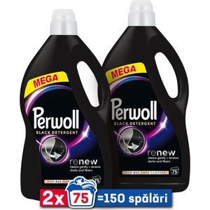 Detergent lichid PERWOLL Renew Black, 2 x 3.75 l, 150 spalari