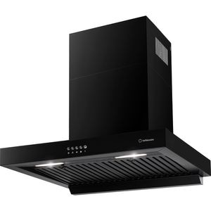 Hota decorativa TURBIONAIRE Chef 60 Wall Pro Black THC60WPB, 1 motor, 800 m3/h, L 60 cm, negru