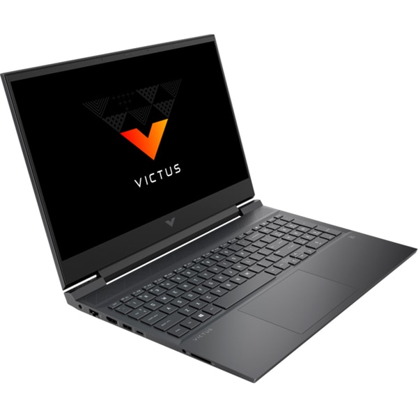 Laptop Victus by HP 16-e1015nq, AMD Ryzen 5 6600H pana la 4.5GHz, 16.1" Full HD, 16GB, SSD 512GB, NVIDIA GeForce RTX 3050 4GB, FreeDos, argintiu-negru