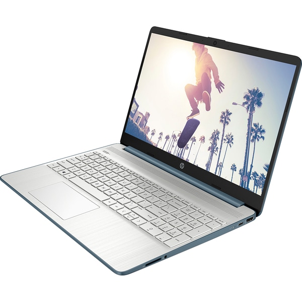 Laptop HP 15s-fq5015nq, Intel Core i5-1235U pana la 4.4GHz, 15.6" FHD, 16GB, SSD 1TB, Intel Iris Xe Graphics, Free DOS, albastru