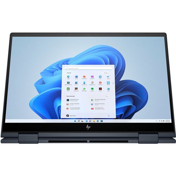 Laptop 2 in 1 HP Envy x360 13-bf0020nn, Intel Core i5-1230U pana la 4.4GHz, 13.3" WUXGA Touch, 16GB, SSD 512GB, Intel Iris Xe Graphics, Windows 11 Home, albastru inchis
