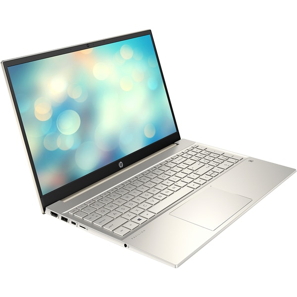 Laptop HP Pavilion 15-eg2025nq, Intel Core i5-1235U pana la 4.4GHz, 15.6" Full HD, 16GB, SSD 512GB,  NVIDIA GeForce MX550 2GB, Free DOS, auriu