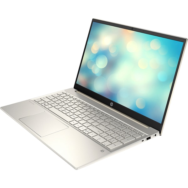 Laptop HP Pavilion 15-eg2025nq, Intel Core i5-1235U pana la 4.4GHz, 15.6" Full HD, 16GB, SSD 512GB,  NVIDIA GeForce MX550 2GB, Free DOS, auriu