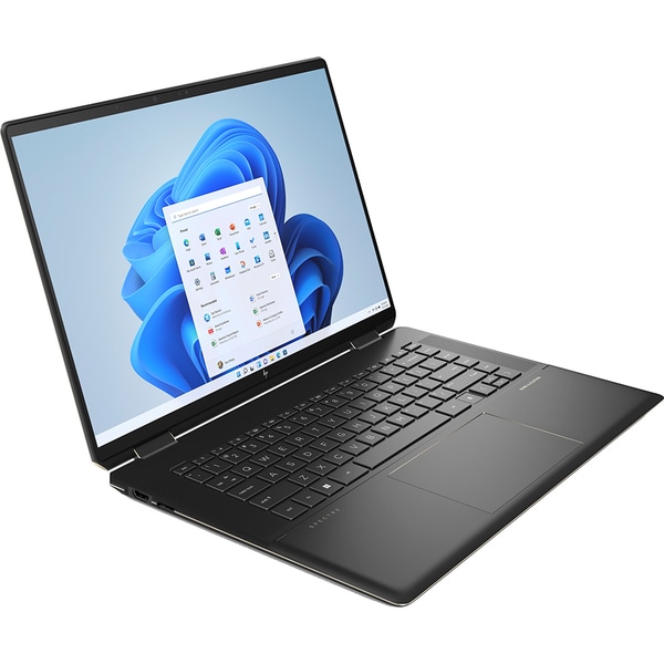 Laptop 2 in 1 HP Spectre x360 16-f1006nn, Intel Core i7-12700H pana la 4.7GHz, 16" 3K+ Touch, 16GB, SSD 2TB, Intel Iris Xe Graphics, Windows 11 Home, negru