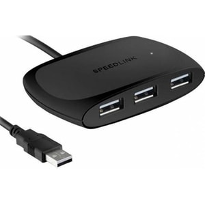 Hub USB SPEEDLINK Snappy Slim, USB 2.0, activ, negru