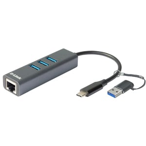 Hub USB D-LINK DUB-2332, USB 3.0, negru