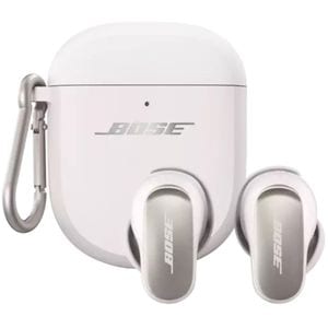 Husa silicon pentru BOSE QuietComfort Ultra Earbuds, White Smoke