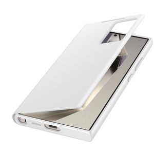 Husa SAMSUNG Smart View Wallet Case pentru Galaxy S24 Ultra, EF-ZS928CWEGWW, White