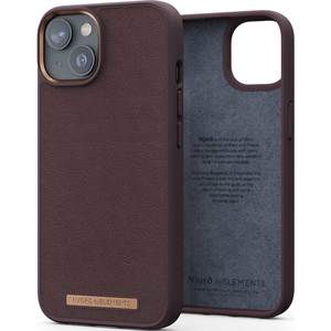 Husa telefon NJORD Genuine Leather Case - Apple iPhone 14 Plus - Dark Brown