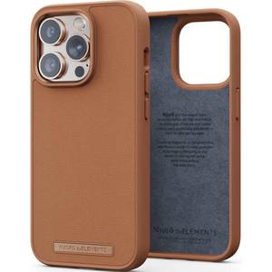 Husa telefon NJORD Genuine Leather Case - Apple iPhone 14 Pro - Cognac