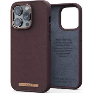 Husa telefon NJORD Genuine Leather Case - Apple iPhone 14 Pro - Dark Brown