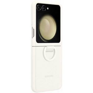 Husa telefon SAMSUNG Silicone Case with Ring pentru Galaxy Z Flip5, EF-PF731TUEGWW, Cream