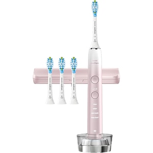 Periuta de dinti electrica PHILIPS DiamondClean Series 9000 Special Edition HX9911/79, 62000 miscari/min, 4 programe, 4 capete, roz/alb