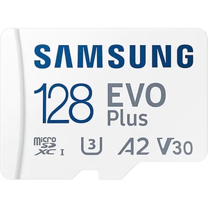 Card de memorie SAMSUNG EVO Plus (2024), microSDXC, 128GB, 160MB/s, clasa 10/U1/V10/A1, UHS-I