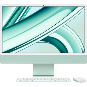Sistem PC All in One APPLE iMac (2023) mqrn3ro/a, Apple M3, 24" Retina 4.5K, 8GB, SSD 256GB, 10-core GPU, macOS Sonoma, Green, Tastatura layout INT