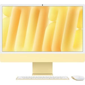 Sistem PC All in One APPLE iMac (2024) z1k2000et, Apple M4, 24" Retina 4.5K, Nano-texture glass, 32GB, SSD 2TB, 10-core GPU, macOS Sequoia, Yellow, Tastatura layout RO