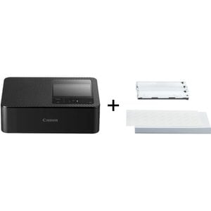 Kit Imprimanta foto CANON Selphy CP1500, USB, Wi-Fi, negru + Hartie RP54