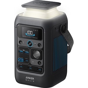 Statie de incarcare portabila ANKER Solix C300X DC, 300W, 288Wh, AC, USB-A, USB-C, MC4, XT60, negru