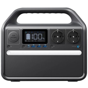 Statie incarcare ANKER PowerHouse 535, 512Wh, 500W, USB C, USB A, Priza auto, Fast charge, negru