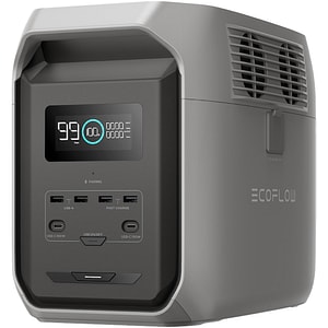 Statie de incarcare portabila ECOFLOW Delta 3 1500, 1800W, 1536Wh, AC, USB-A, USB-C, MC4, XT60, negru