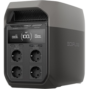 Statie de incarcare portabila ECOFLOW Delta 3, 600W, 1024Wh, AC, USB-A, USB-C, MC4, XT60, negru