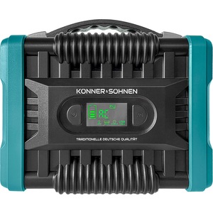 Statie incarcare KONNER & SOHNEN KS200PS, 222Wh, 200W, USB A, USB C, Schuko, Priza auto, Lampa LED, negru