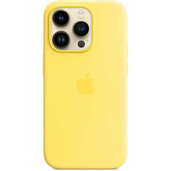 Husa telefon APPLE Silicone Case cu MagSafe - Canary Yellow pentru iPhone 14 Pro, MQUG3ZM/A