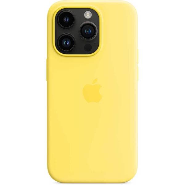 Husa telefon APPLE Silicone Case cu MagSafe - Canary Yellow pentru iPhone 14 Pro, MQUG3ZM/A