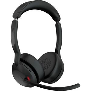 Casti Wireless teleconferinta JABRA Evolve2 55 Link 380/390A, Stereo, Noise Cancelling, Bluetooth, USB-C, negru