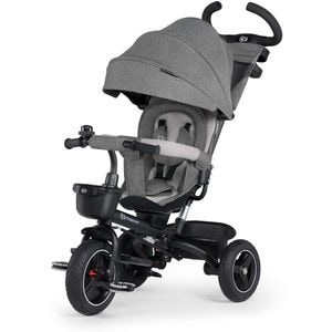 Tricicleta KINDERKRAFT Spinstep KRSPST00GRY, 9 luni+, gri-negru